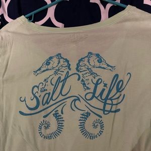 Salt life scoop neck short sleeve size XL
